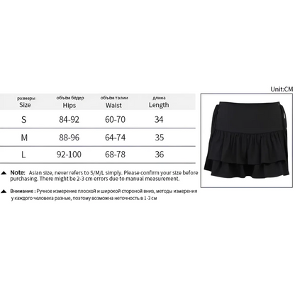 Harajuku E-girl High Waist Mini Skirt