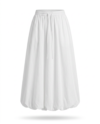 Radiant A-Line Polyester Maxi Skirt