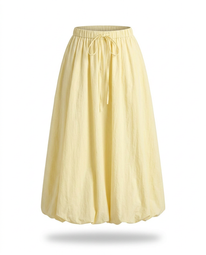 Radiant A-Line Polyester Maxi Skirt