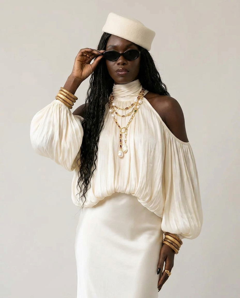 Radiant Loose Halter Blouse