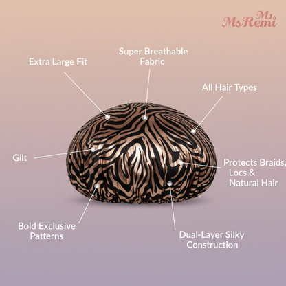 Ms. Remi Gilt Silky Satin Bonnet X-Large, 1  Count, Assorted Patterns