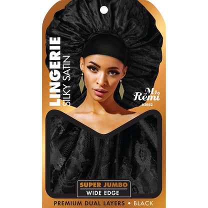 Ms. Remi Lingerie Silky Satin Bonnet Super Jumbo, 1 Count, Assorted Colors
