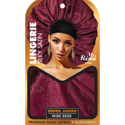 Ms. Remi Lingerie Silky Satin Bonnet Super Jumbo, 1 Count, Assorted Colors