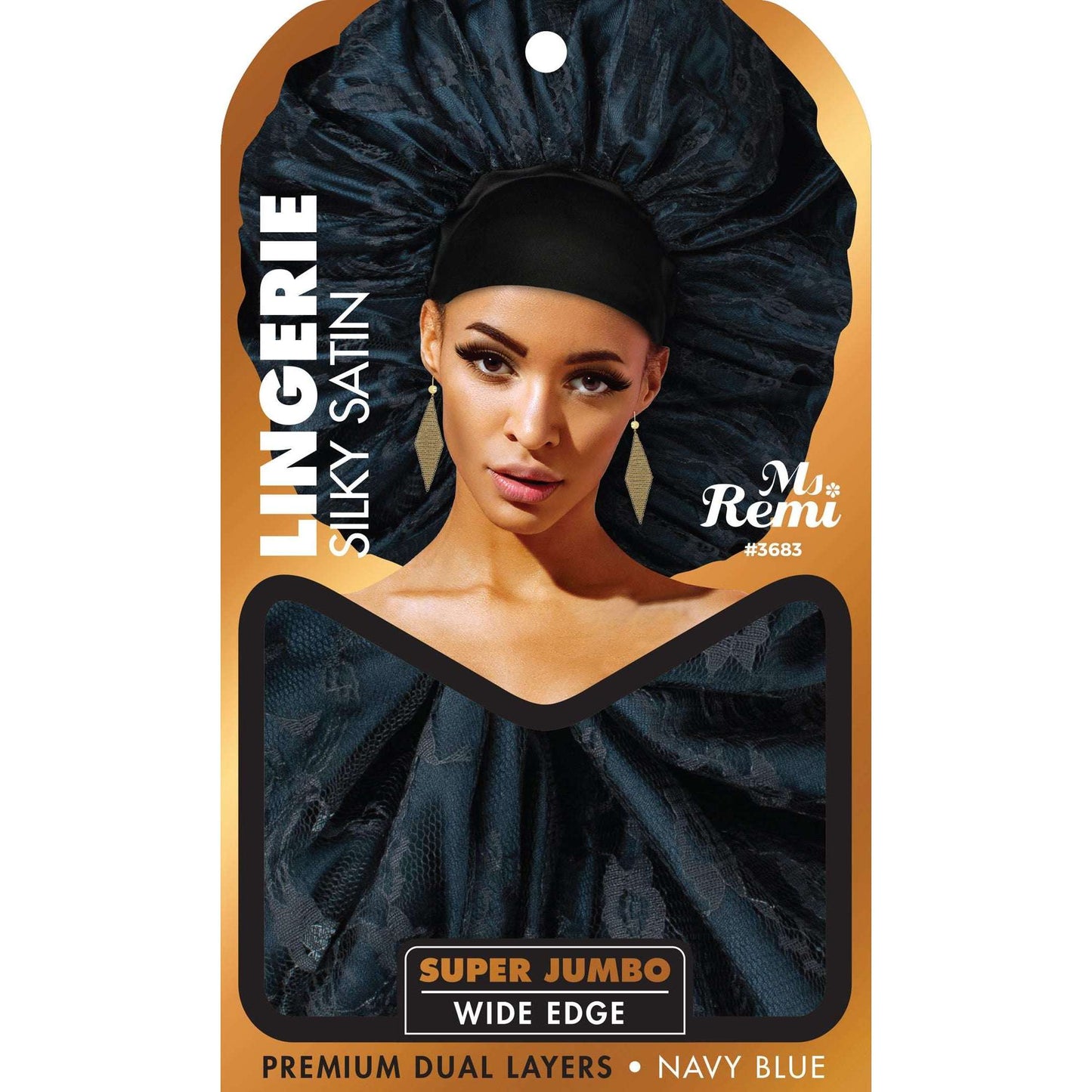 Ms. Remi Lingerie Silky Satin Bonnet Super Jumbo, 1 Count, Assorted Colors