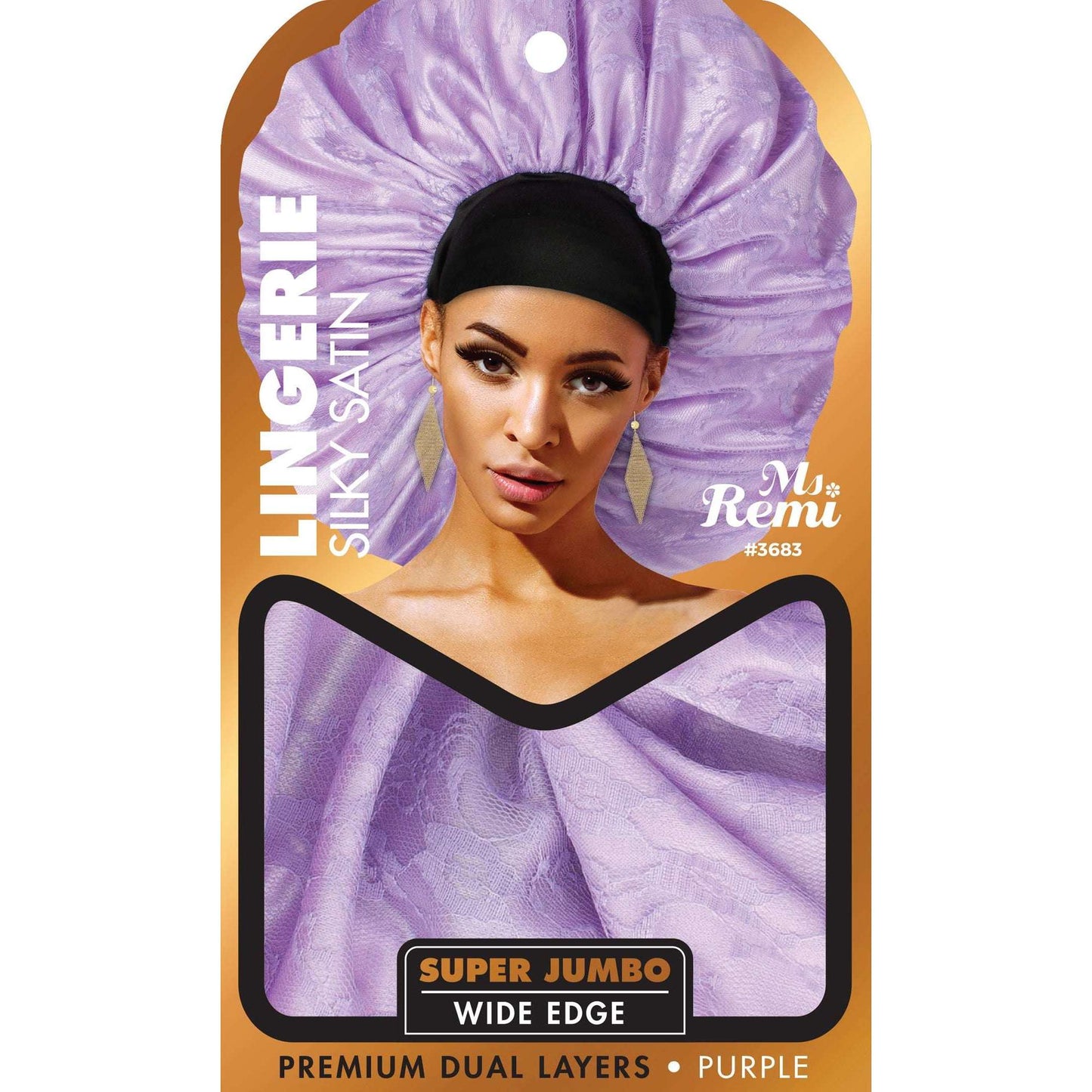 Ms. Remi Lingerie Silky Satin Bonnet Super Jumbo, 1 Count, Assorted Colors
