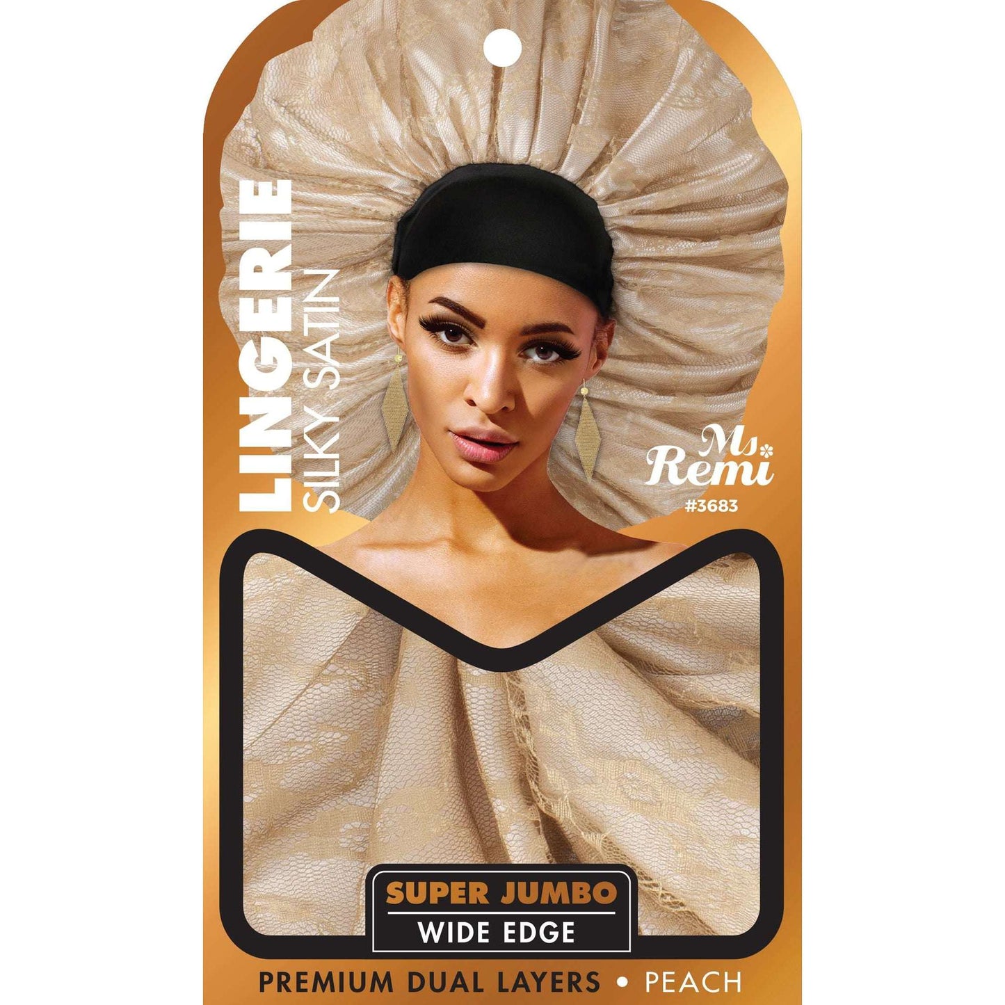Ms. Remi Lingerie Silky Satin Bonnet Super Jumbo, 1 Count, Assorted Colors