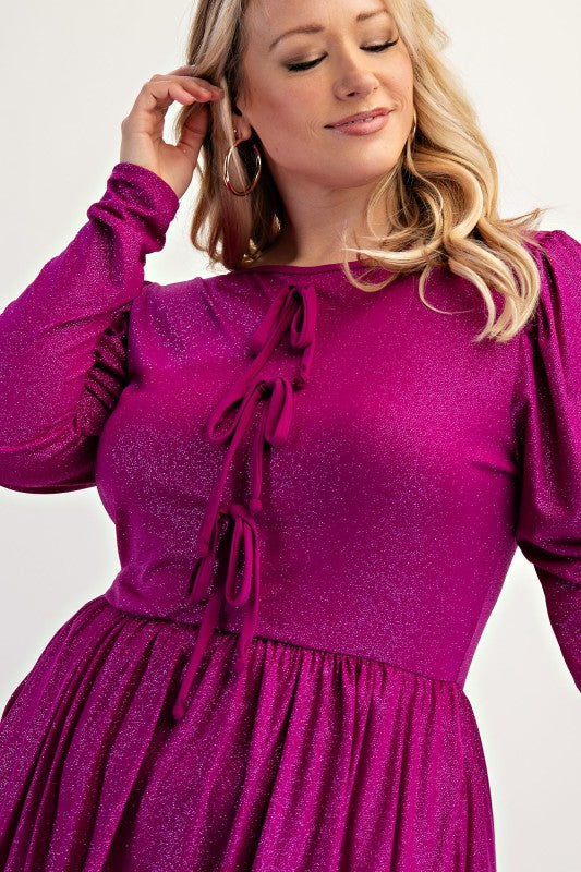 Starlight Bow Fit & Flare Dress