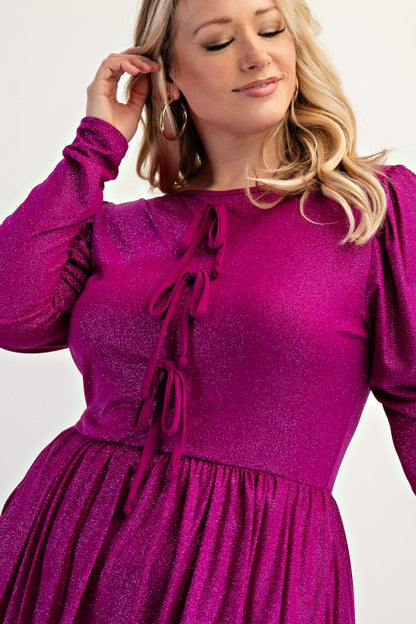 Starlight Bow Fit & Flare Dress