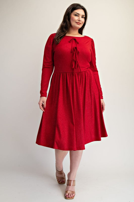 Starlight Bow Fit & Flare Dress