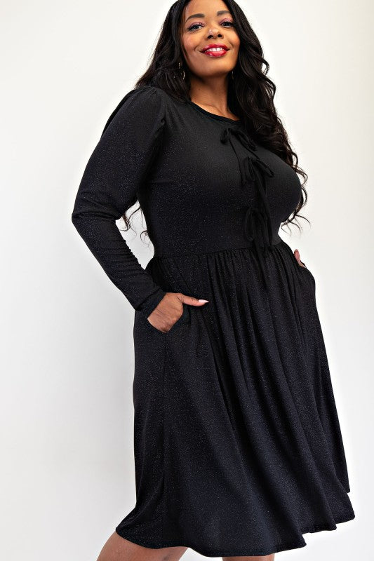 Starlight Bow Fit & Flare Dress