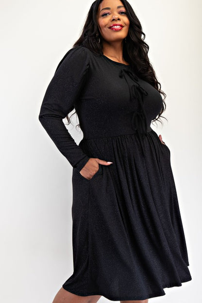 Starlight Bow Fit & Flare Dress