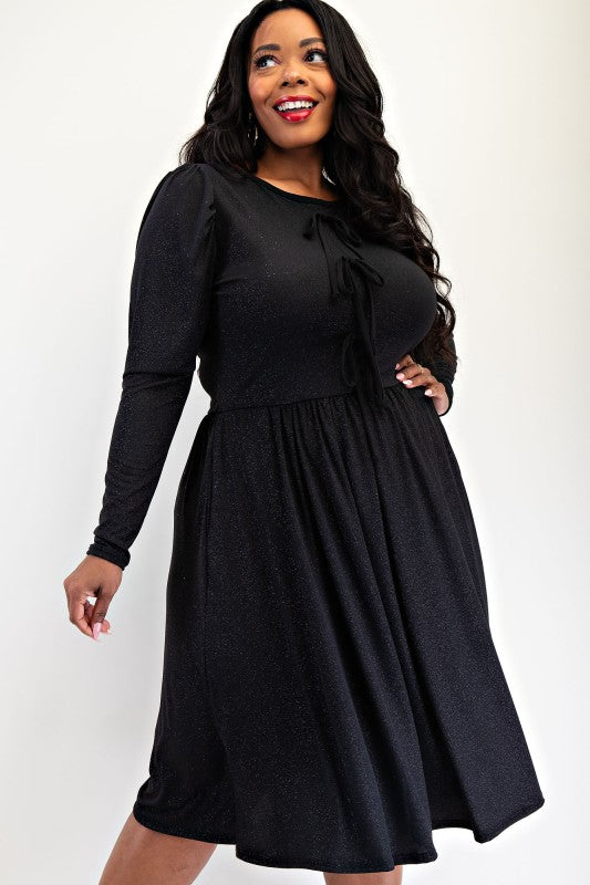 Starlight Bow Fit & Flare Dress