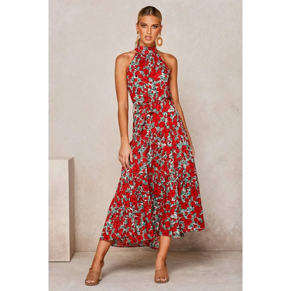 Polka Dot Halter Dress