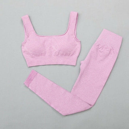 Elevate Active: Seamless High-Waist Bra & Leggings