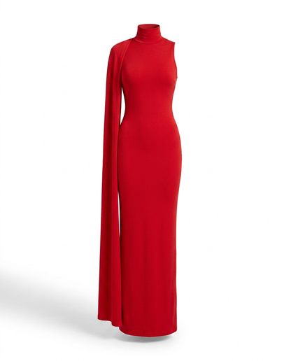 Radiant High Neck Maxi Dress