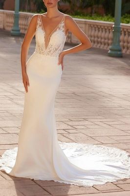 Timeless Illusion Wedding Gown