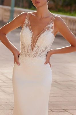 Timeless Illusion Wedding Gown