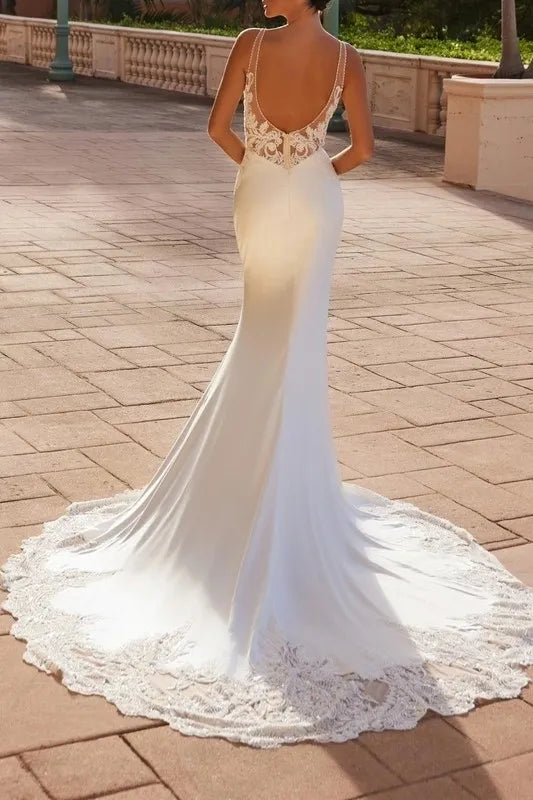 Timeless Illusion Wedding Gown
