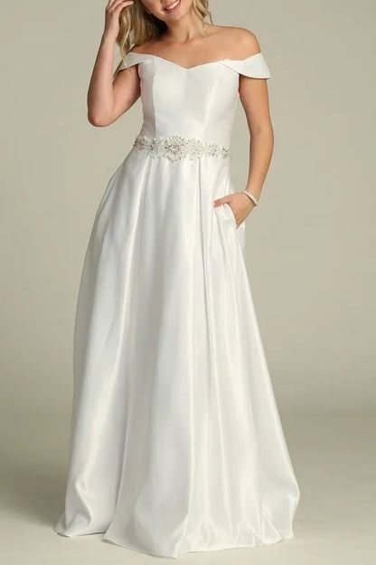 Sleek Elegance Wedding Gown