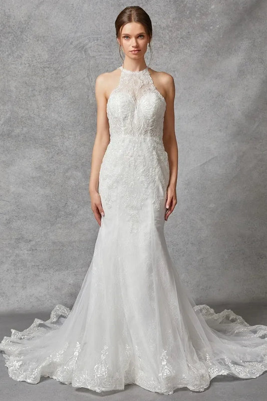 Celestial Bloom Wedding Gown