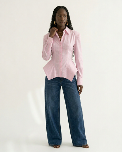 Audacious Striped Fitted Shirt