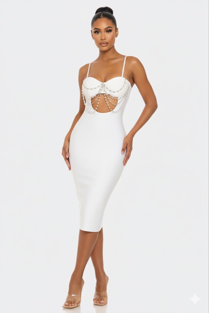Bandage Baddie Midi Dress