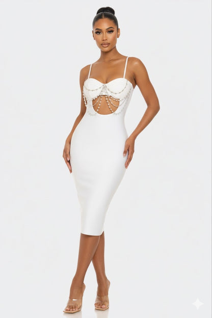 Bandage Baddie Midi Dress