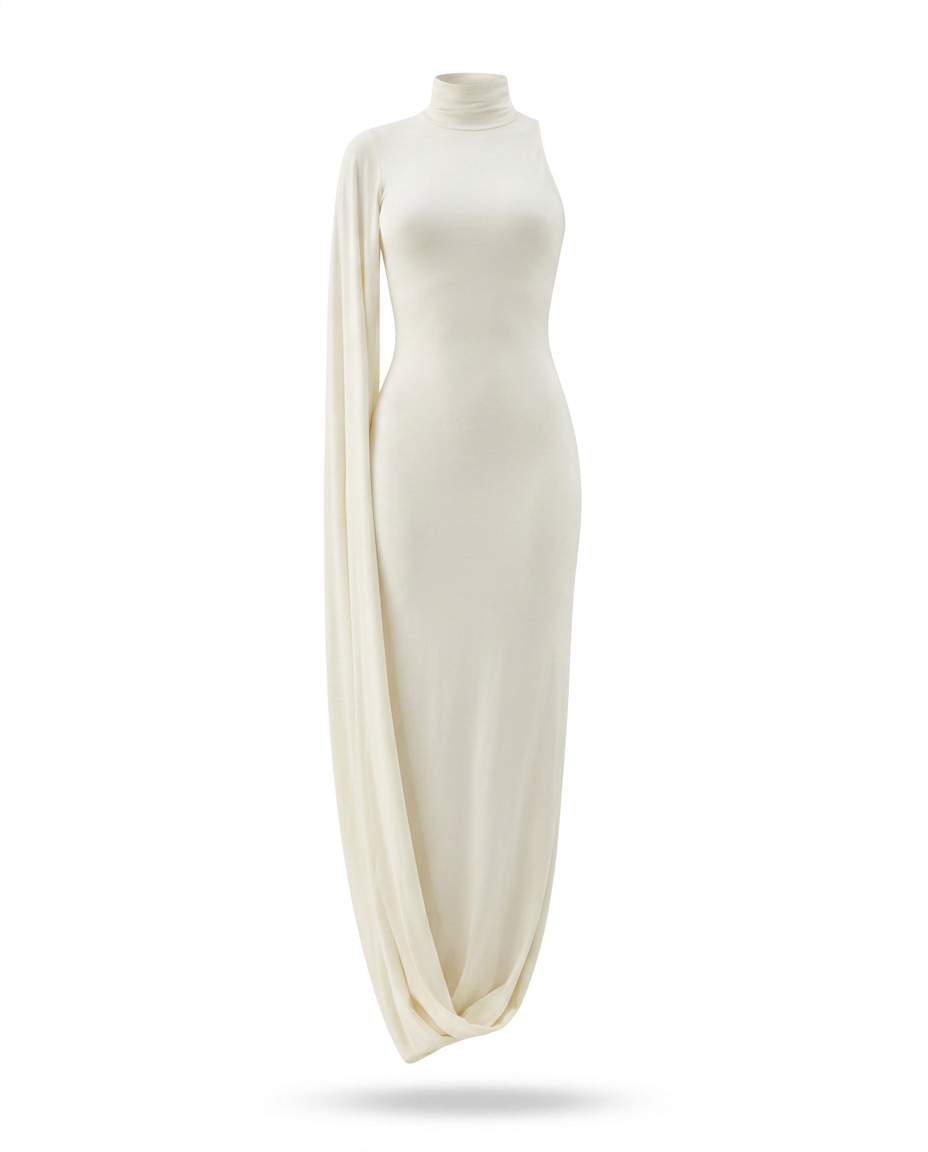 Radiant High Neck Maxi Dress