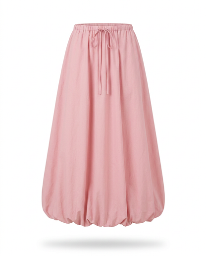 Radiant A-Line Polyester Maxi Skirt